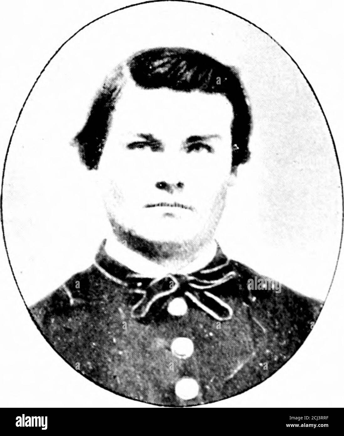 . History of the One hundred and fiftieth regiment, Pennsylvania volunteers, Second regiment, Bucktail brigade [electronic resource] . TKIAI X IT. TRV( i..( i in| any I. ROBERT J. EDMONDSCompany I. PENNSYLVANIA VOLUNTEERS 137 provised field hospital, where my wound was dressed, afterwhich I obtained his permission to go to the rear Captain Jones, who, by following the more southerly route,where the Hagerstown road forks, had been able to keep hiscompany in column, relates that in hurrying through the townhe received a peremptory order to halt from a rebel field-officerriding at the head of a Stock Photo