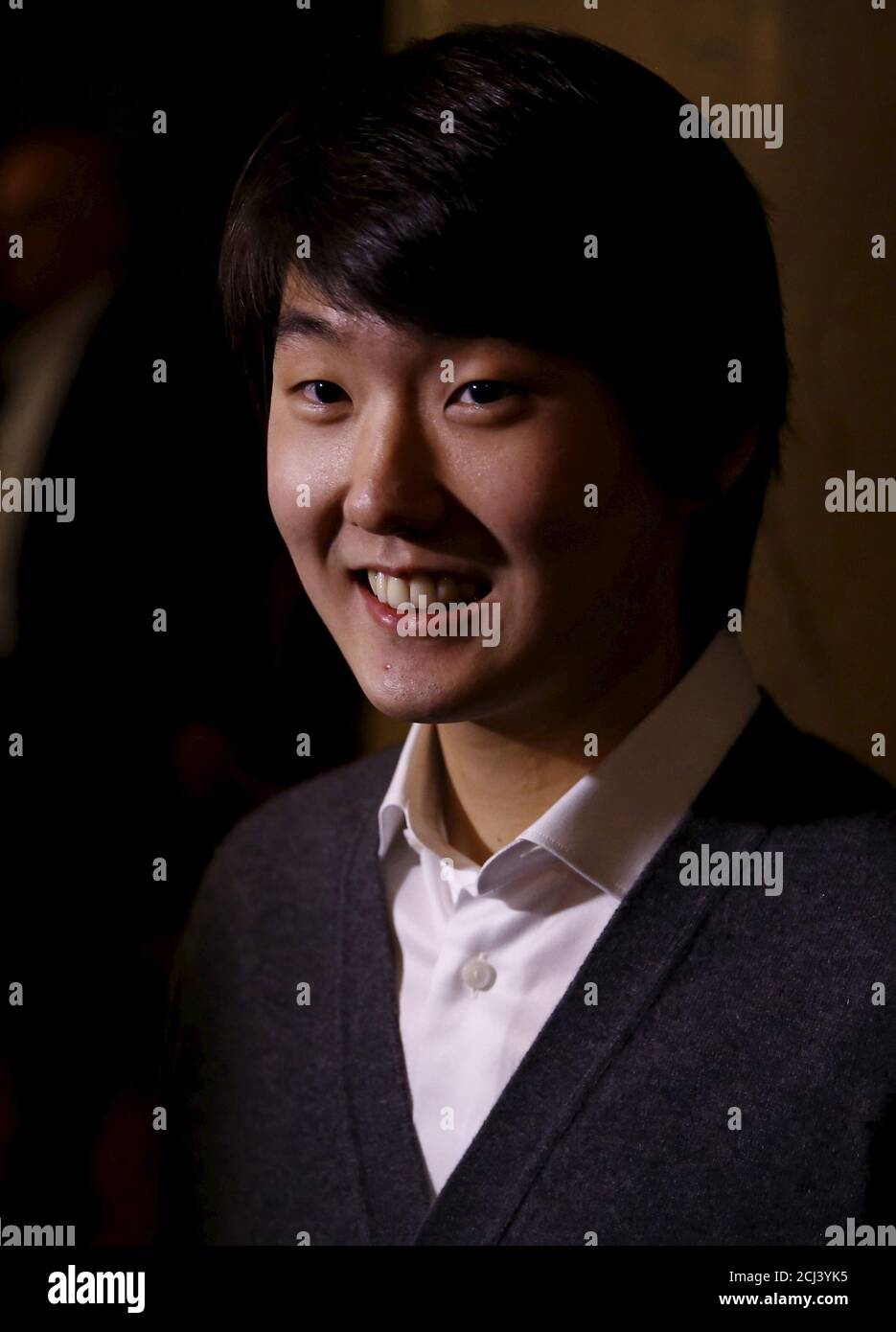 Seong-Jin Cho of South Korea smiles after he was announced the winner of  the 17th International Fryderyk Chopin Piano Competition in Warsaw, Poland  October 21, 2015. REUTERS/Kacper Pempel Stock Photo - Alamy