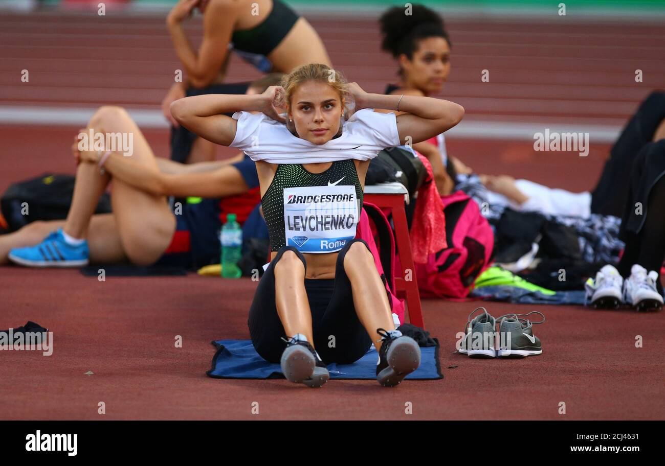 Athletics Iaaf Diamond League Golden Gala Stadio Olimpico Rome Italy May 31 18 Ukraine S Yuliya Levchenko During The Women S High Jump Reuters Tony Gentile Stock Photo Alamy