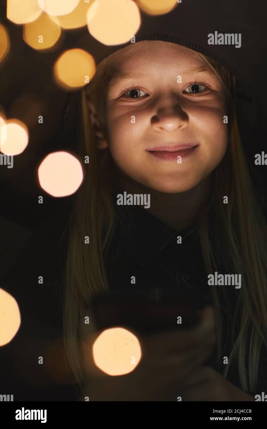 Playful teenage girl portrait outdoor hi-res stock photography and ...