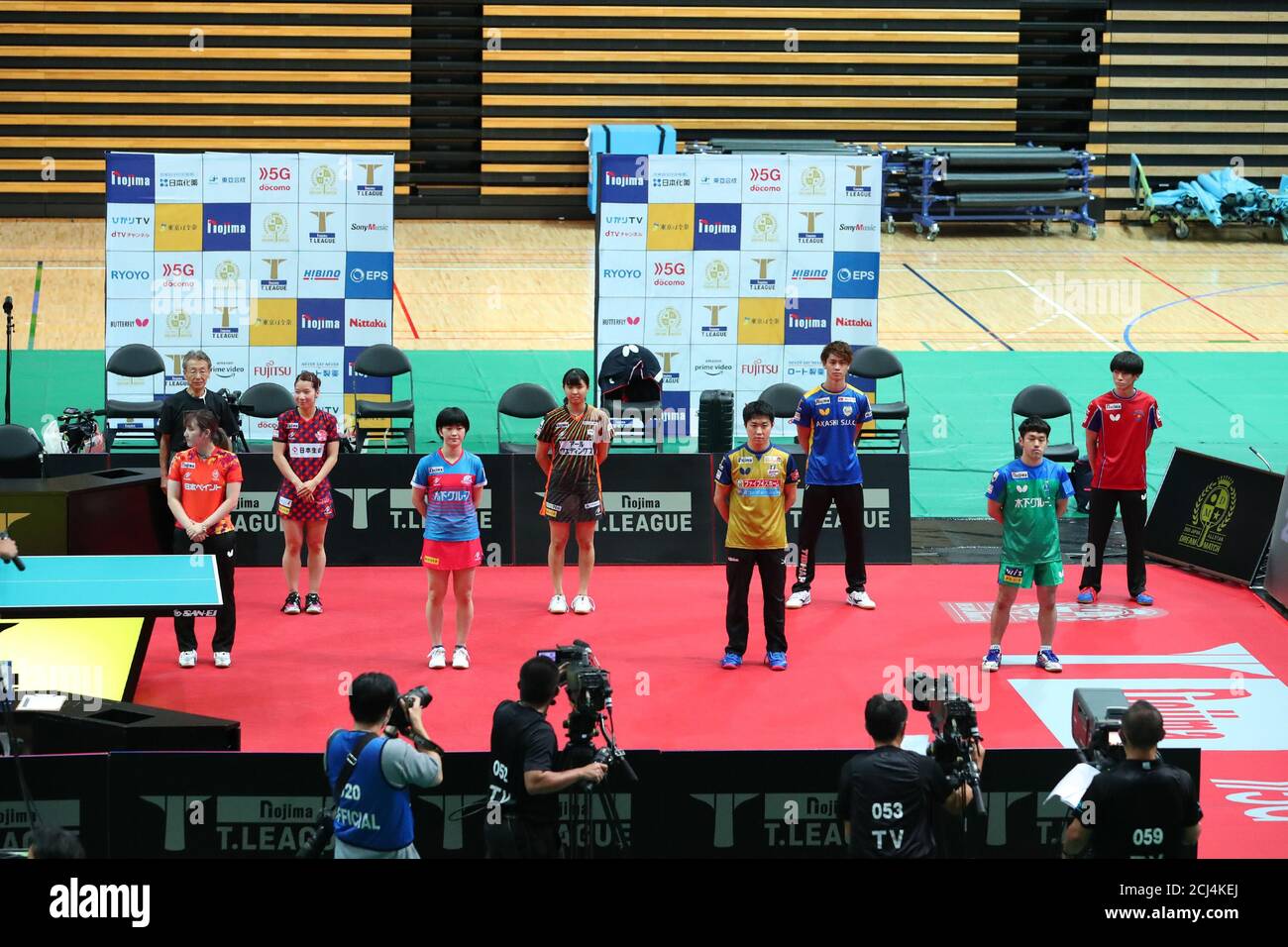 Tokyo Japan 14th Sep Tt League Selection Team Group Table Tennis T League Japan All