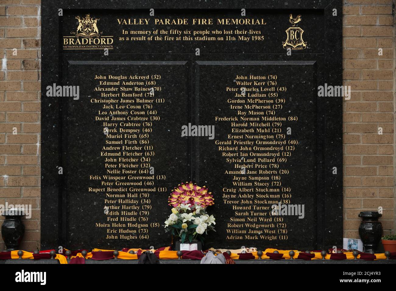 The Bradford City Fire Memorial In Citypark Stock Photo Alamy The Bradford City Fire Memorial In Citypark Stock Photo Alamy