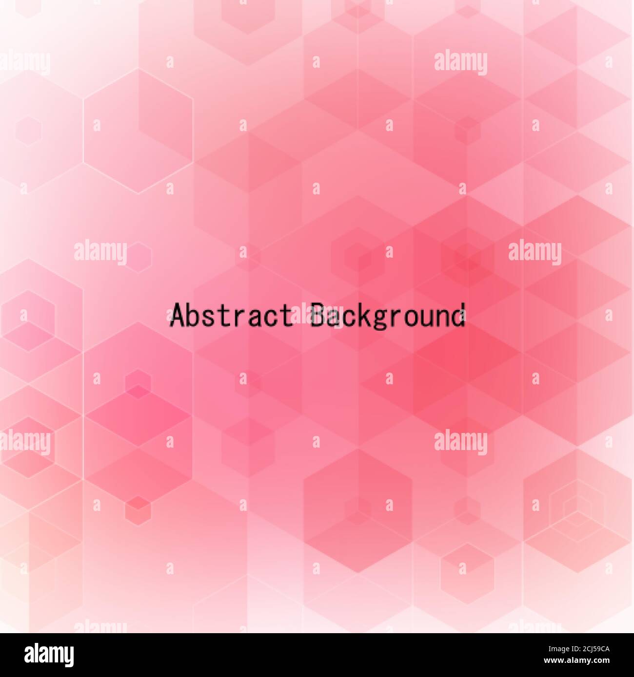 Geometric background. Abstract background. Business vector. Design element Red hexagon Stock Vector