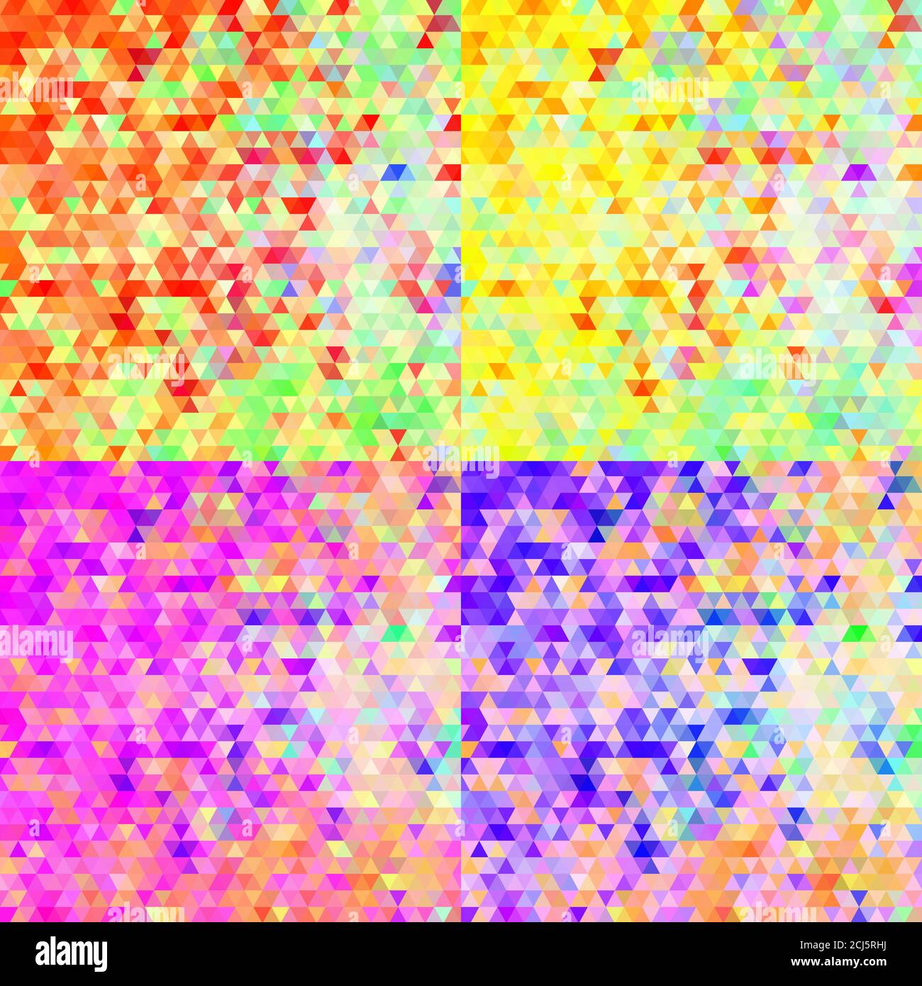 Abstract blue background with triangular pattern - eps10 vector. Set ...
