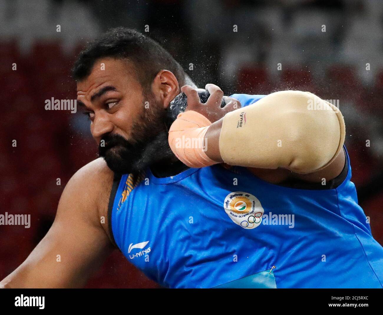 Athletics 2018 Asian Games Men S Shot Put Final Gbk Main Stadium Jakarta Indonesia August 25 2018 Tajinderpal Singh Toor Of India Competes Reuters Issei Kato Stock Photo Alamy