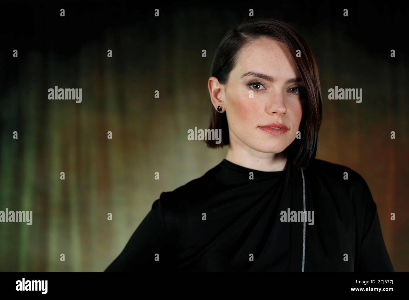 Cast member Daisy Ridley poses for a portrait while promoting the film 'Star Wars: The Rise of Skywalker' in Pasadena, California, U.S., December 3, 2019. REUTERS/Mario Anzuoni Stock Photo
