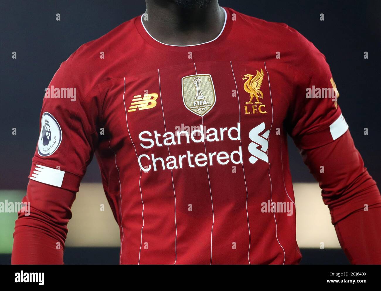 Soccer Football - Premier League - Liverpool v Wolverhampton Wanderers -  Anfield, Liverpool, Britain - December 29, 2019 General view of a Liverpool  shirt including the FIFA World Champions badge Action Images