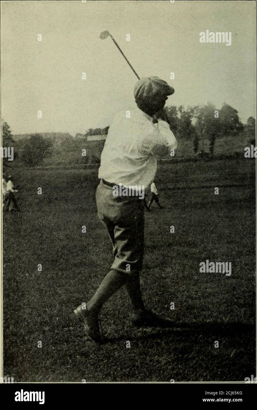 Chick Evans' golf book . End of the back stroke in a full iron 