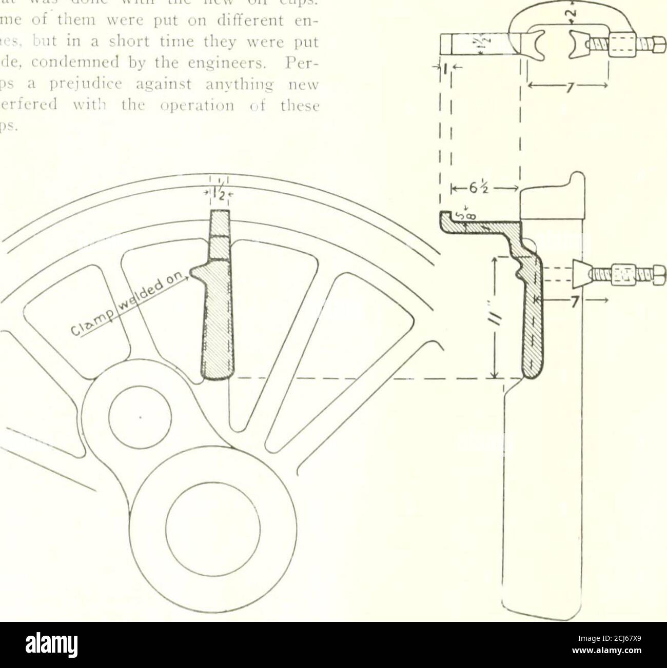 Railway And Locomotive Engineering Oil Cup On The Steam Cliest Therewas No Means Of Oiling The Valves Exceptwhen Not Using The Engine And There Werelong Grades Of From 20 To