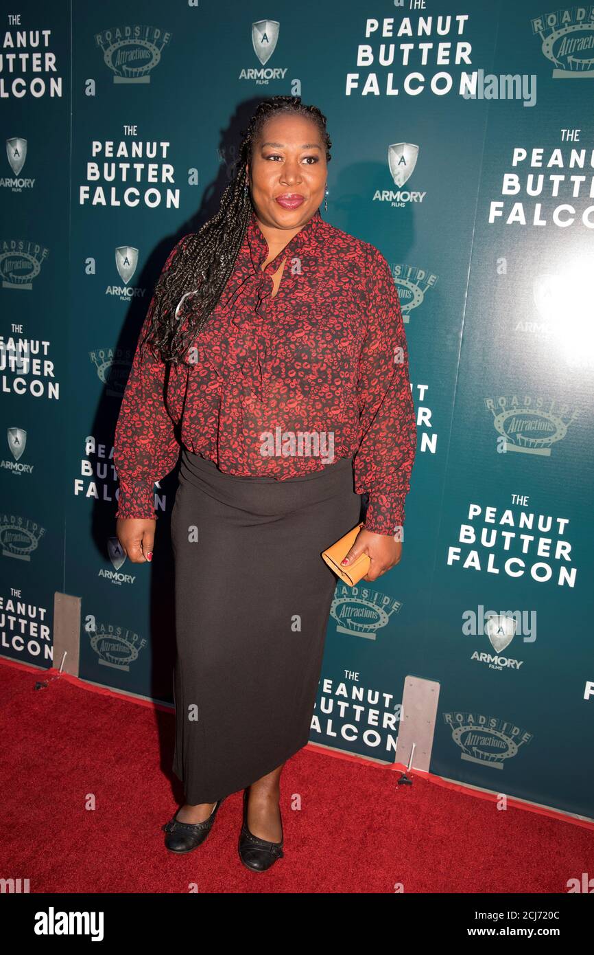Kia Stevens arrives for the screening of the film The Peanut Butter