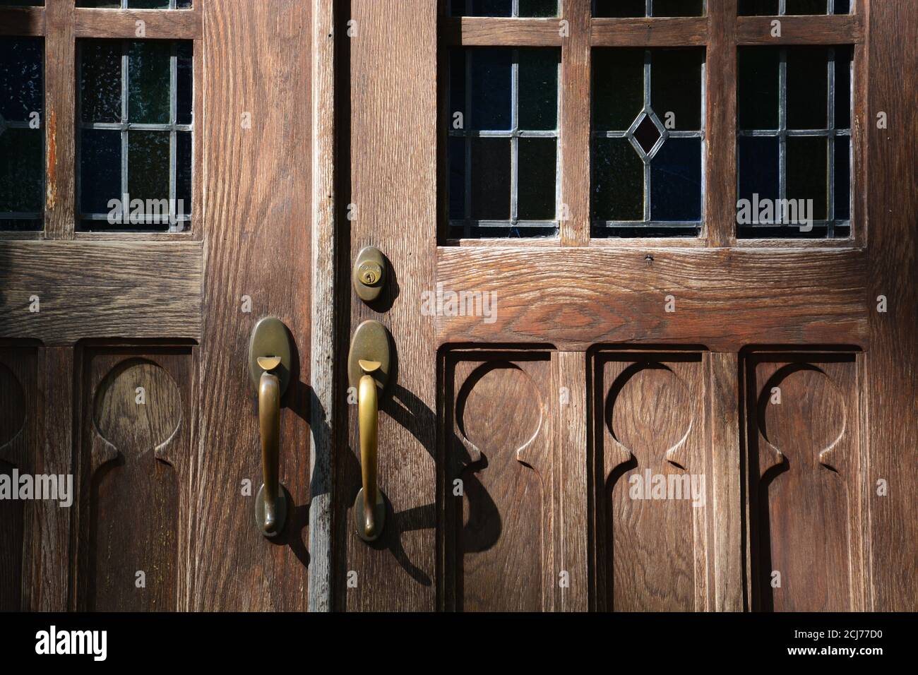 Doors to the Sacred Heart Catholic Church in Raleigh North Carolina