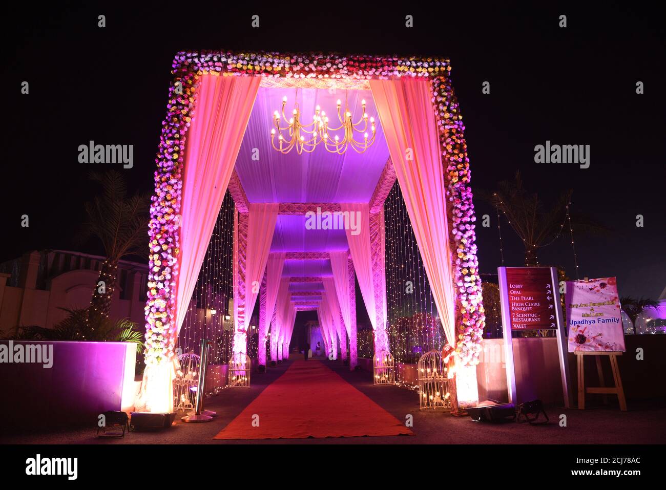 beautiful Wedding Gate Decoration Stock Photo - Alamy