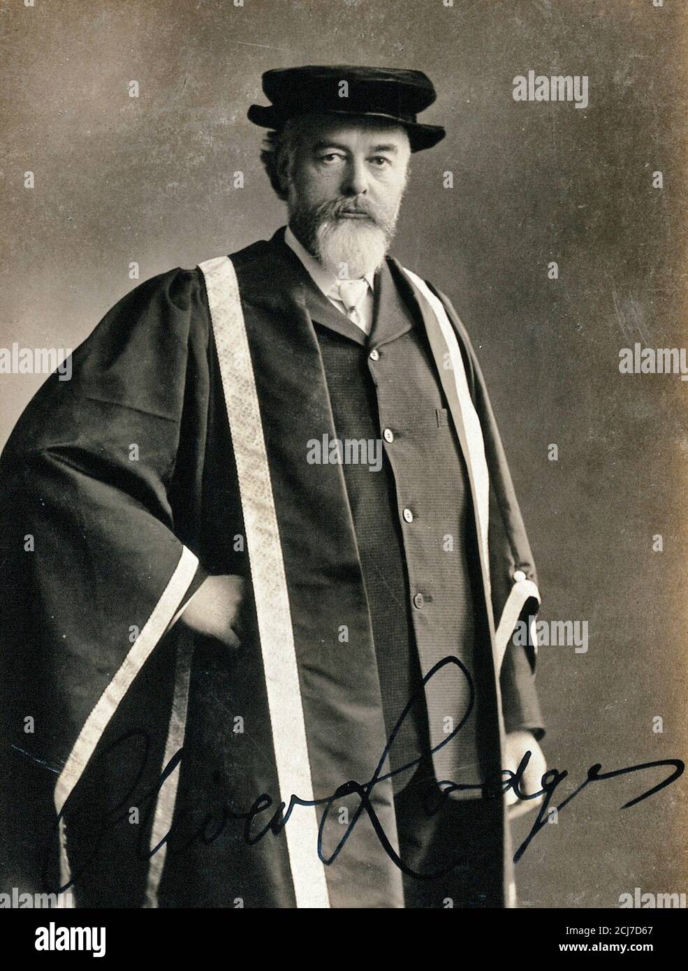 Sir Oliver Lodge, circa 1910 Stock Photo