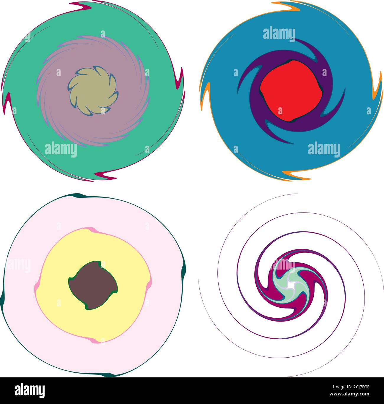 Vortex Gyre Abstract concentric, radial, concentric spiral, swirl, twirl and vortex ...