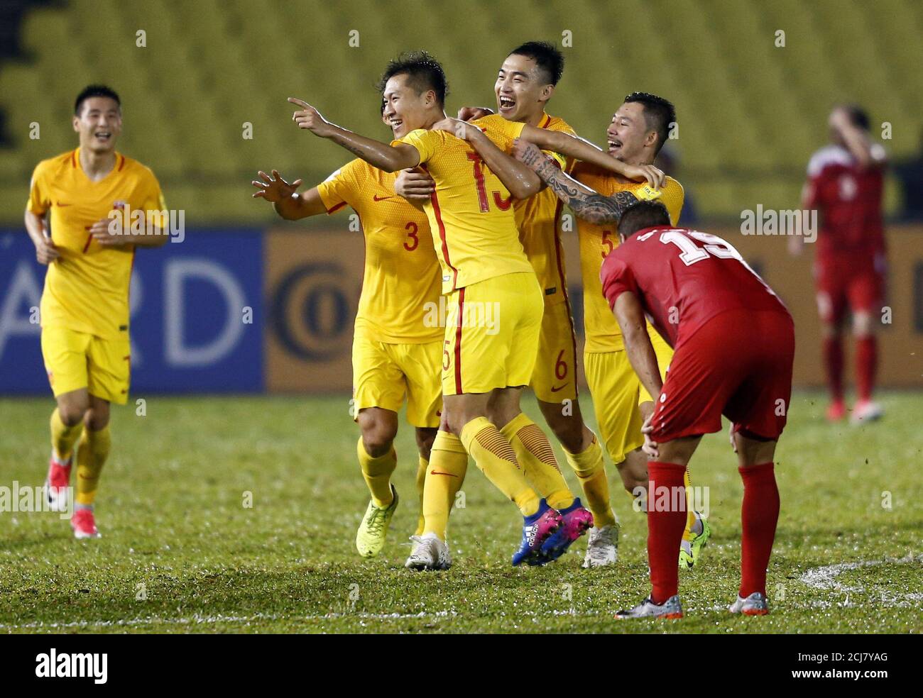 Football Soccer China V Syria World Cup Group A Qualifier Hang Jebat Stadium Malacca City Malaysia