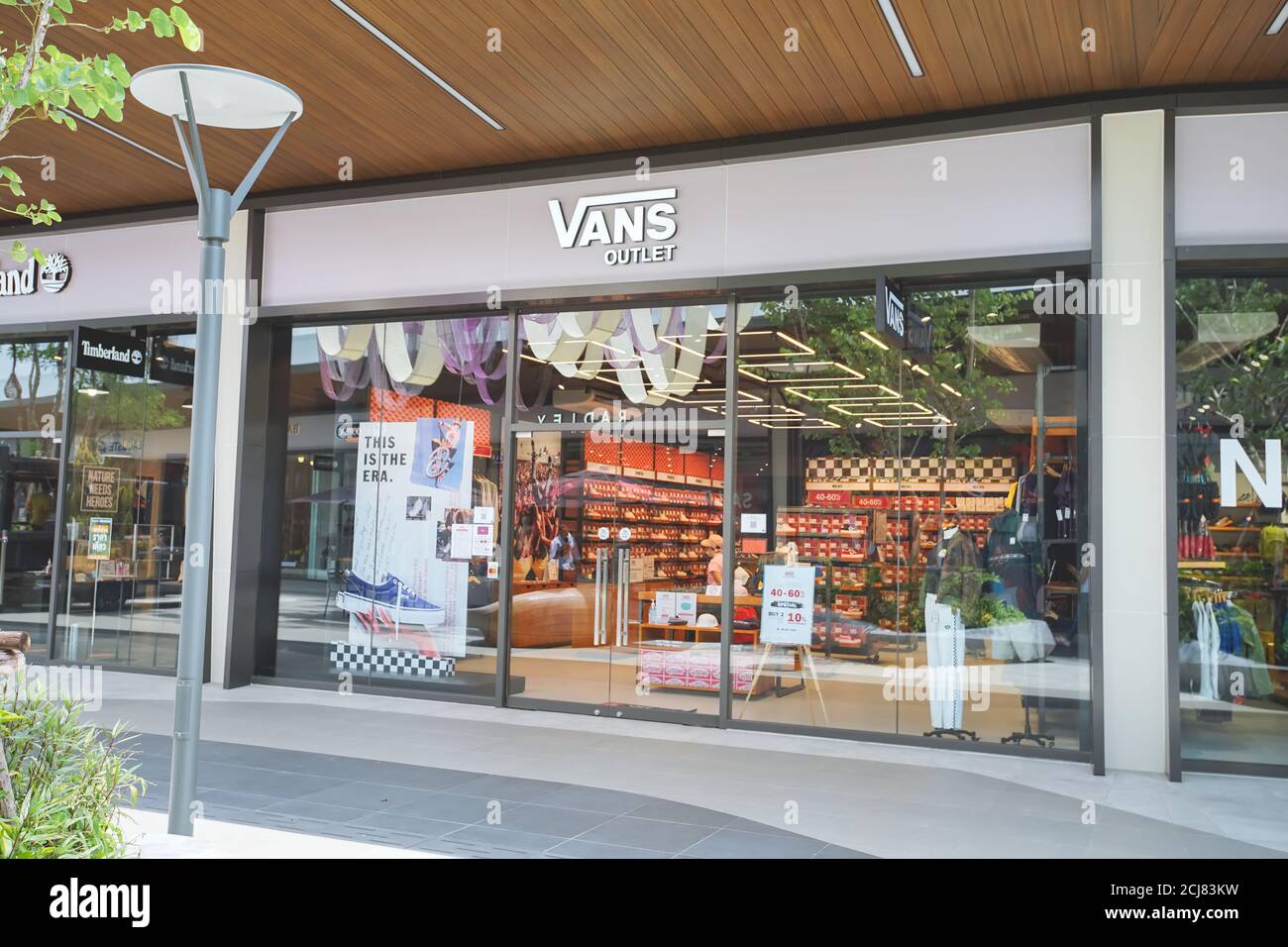 Samut Prakan, Thailand - July 28, 2020: Vans shop in Siam Premium Outlets  Bangkok. Vans is an American manufacturer of skateboarding shoes and  related Stock Photo - Alamy