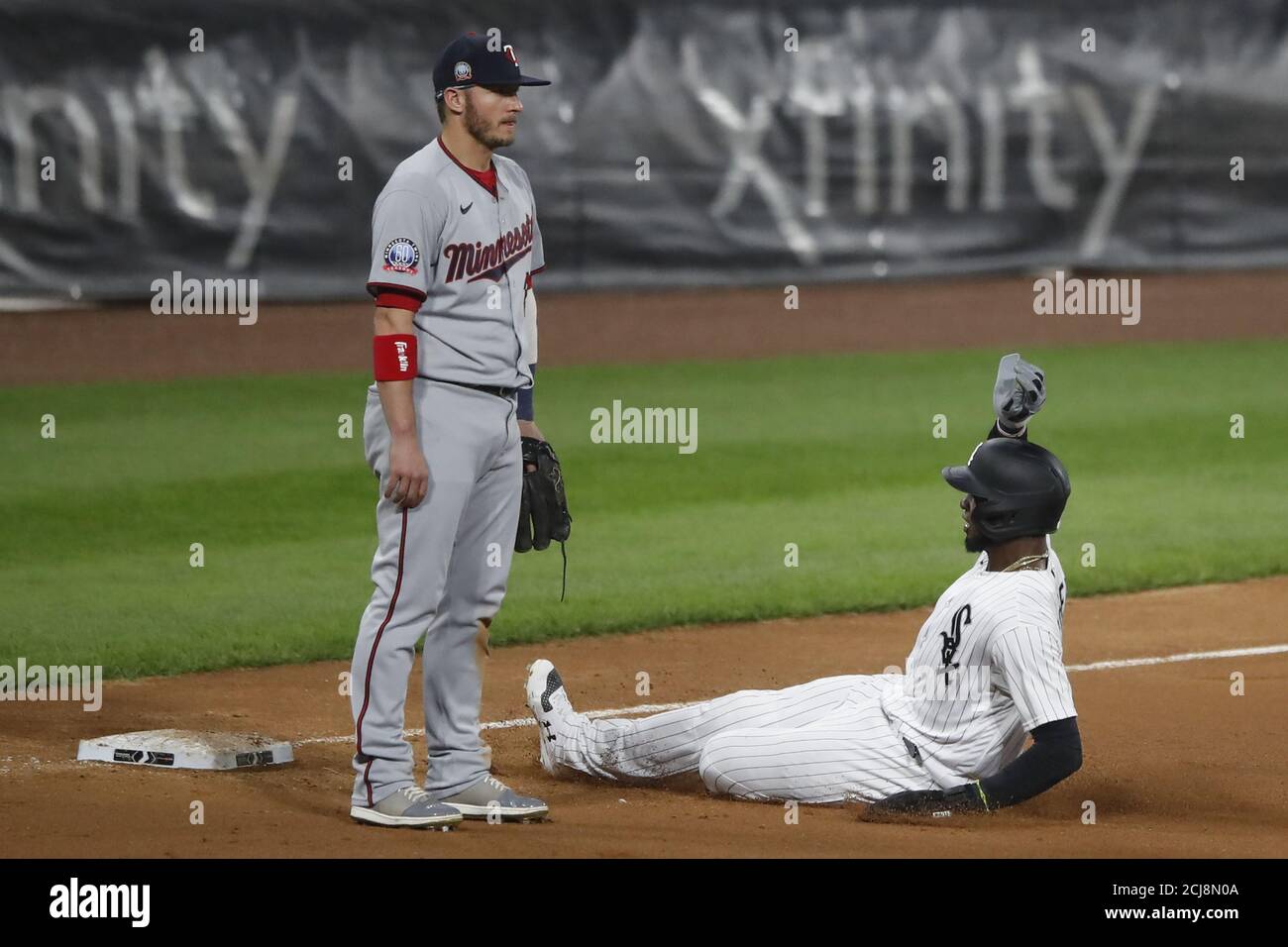 CLEVELAND, OH - APRIL 24: Giancarlo Stanton (27) of the New York Yankees  bats during a game against the Cleveland Indians at Progressive Field on  Apri Stock Photo - Alamy