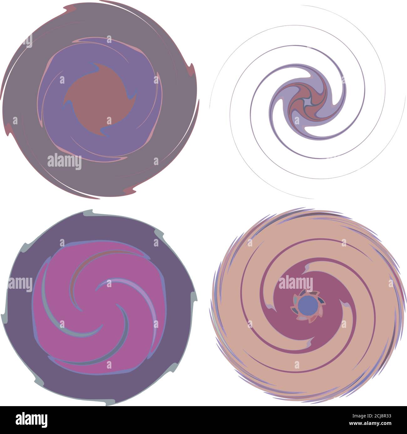 Vortex Gyre Smooth, pastel, colorful abstract concentric, radial, concentric spiral ...