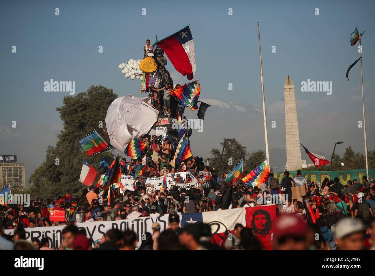 Mapuche flags hires stock photography and images Alamy