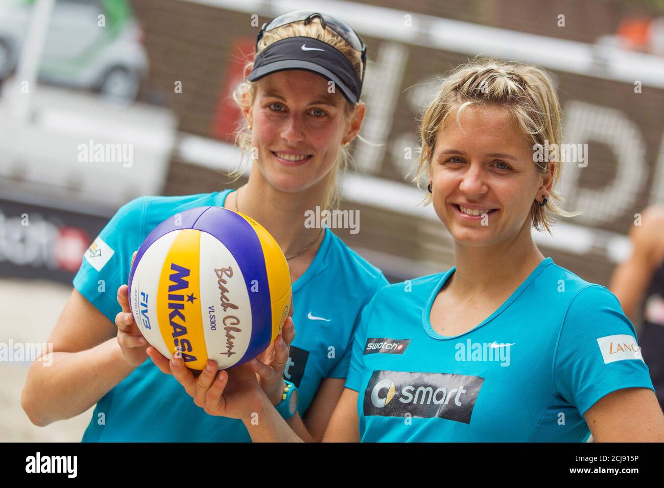 Sara goller german beach volleyball team hires stock photography and
