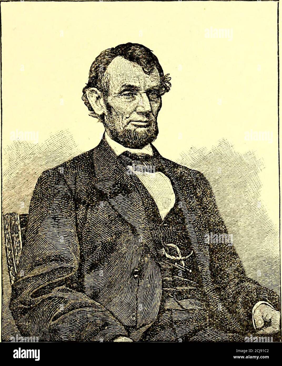 . Young folks' history of the civil war . this year, asusual; but, when Abraham Lincoln received the election tothat office, the clamor which followed was any thing butsisterly. No sooner was the news sent over the telegraph-wires than South Carolina, always a little hot-tempered andwilful, flew into a rage. Every free State, excepting NewJersey, had given her voice for Mr. Lincoln; and even shegave him more than half her votes. For a great many years, almost all the years of theRepublic, the Southern States had exercised a powerfulinfluence in the government. Now, for the first time, theNorth Stock Photo