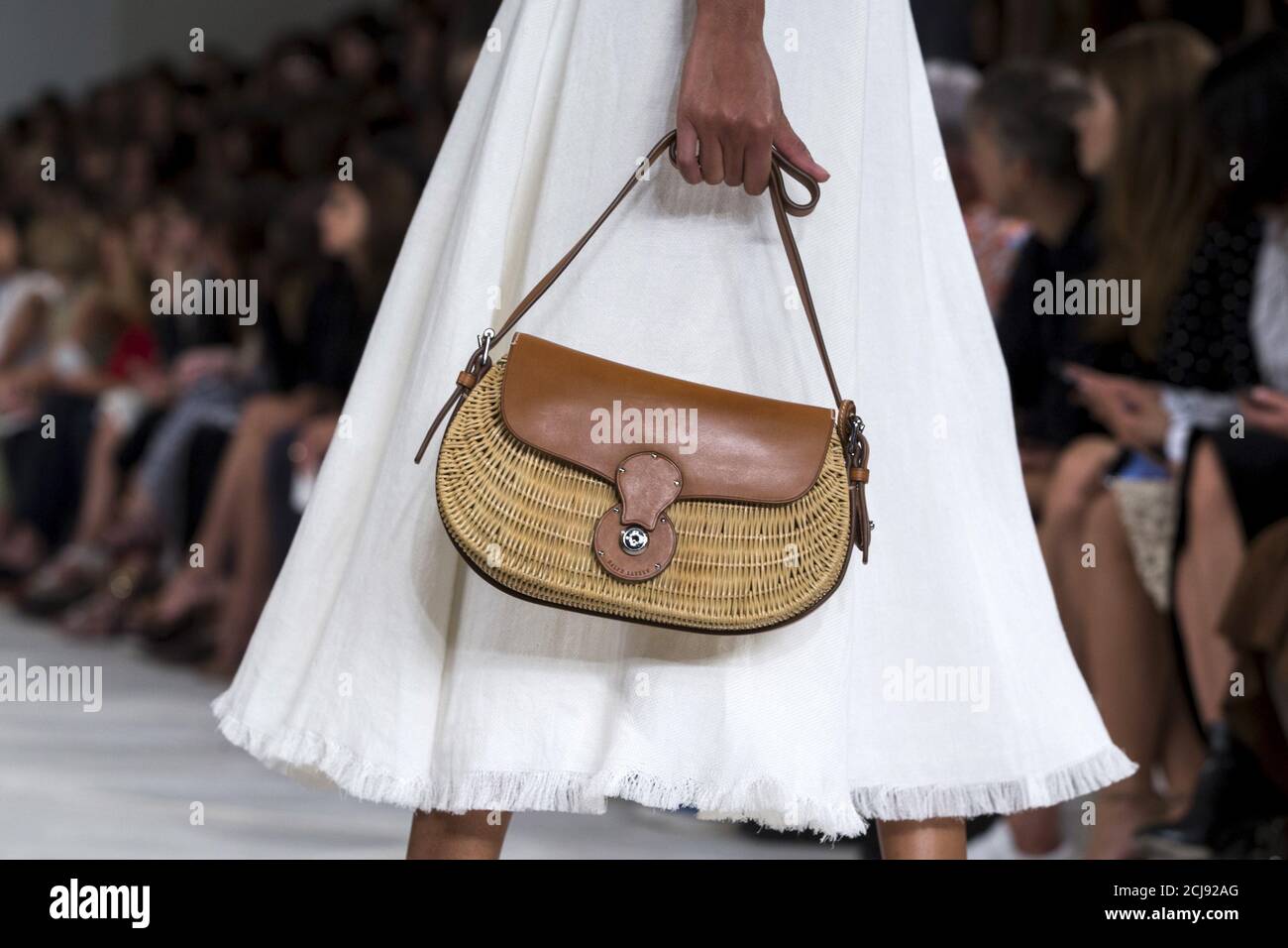 A model presents a creation from the Ralph Lauren Spring/Summer 2016  collection during New York Fashion Week in New York, September 17, 2015.  REUTERS/Lucas Jackson Stock Photo - Alamy