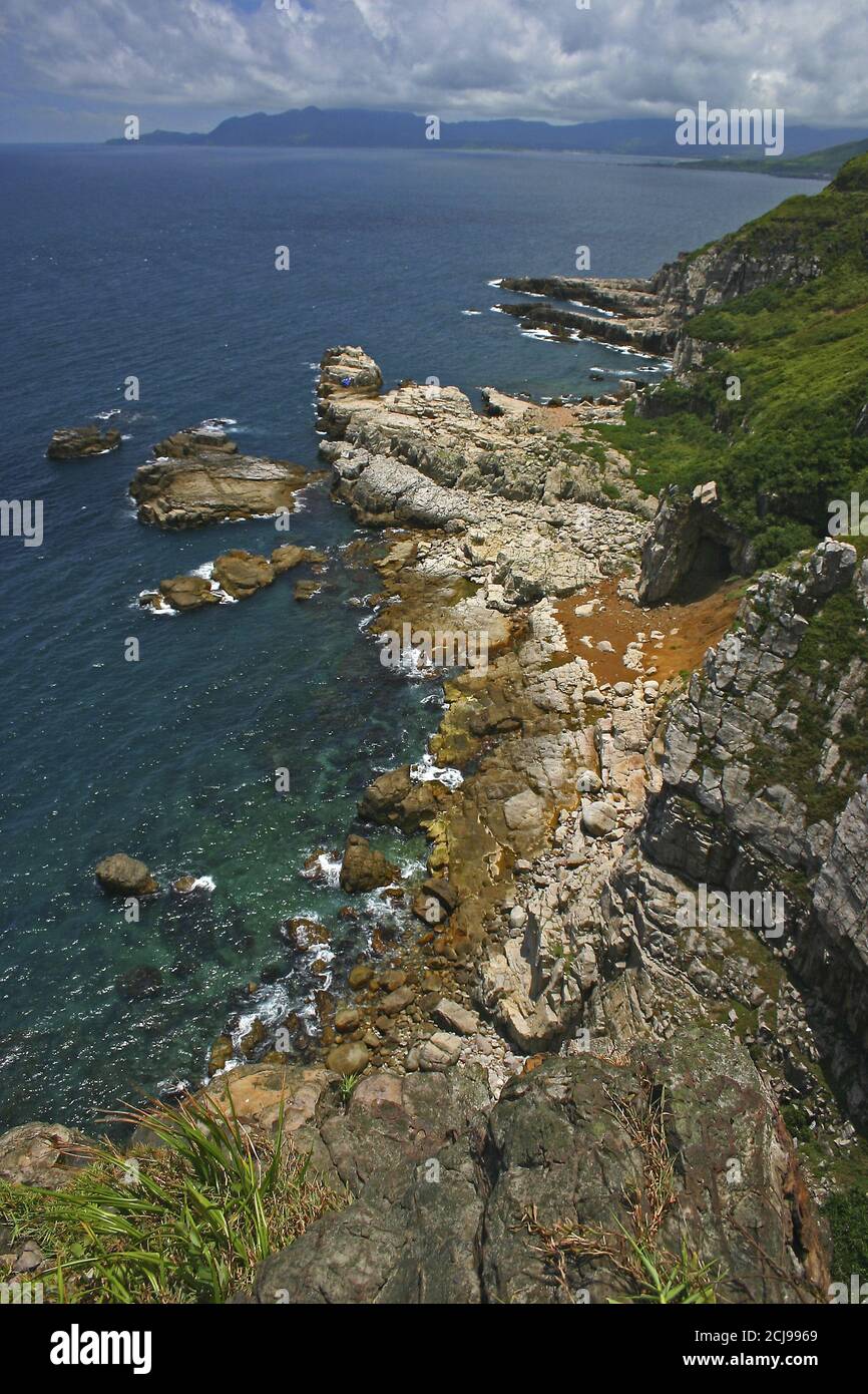 Longdong Bay at Northeast coast of Taiwan (New Taipei City and Yilan)  National Scenic Area Stock Photo - Alamy