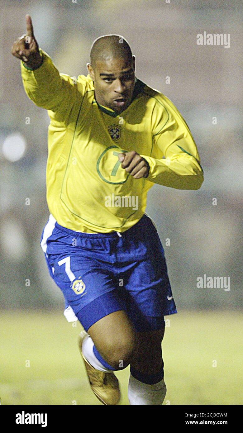 Brazil S Adriano Celebrates After Scoring A Goal Against Uruguay In The Second Half Of Their Copa America Semifinal Match In Lima July 21 04 Adriano Is The Leading Goal Scorer In The Brazil S Adriano Celebrates After Scoring A Goal Against Uruguay In The Second Half Of Their Copa America Semifinal Match In Lima July 21 04 Adriano Is The Leading Goal Scorer In The