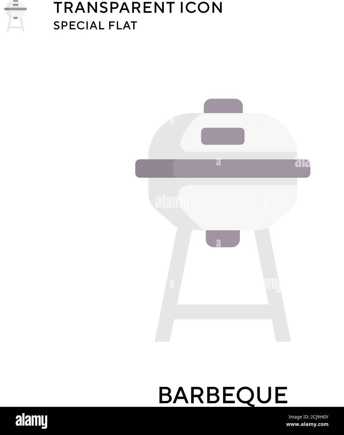 Barbeque vector icon. Flat style illustration. EPS 10 vector Stock ...