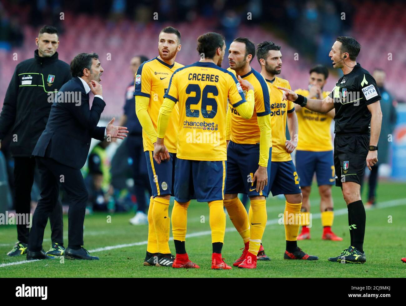 Soccer Football Serie A Napoli Vs Hellas Verona Stadio San Paolo Naples Italy January 6 2018