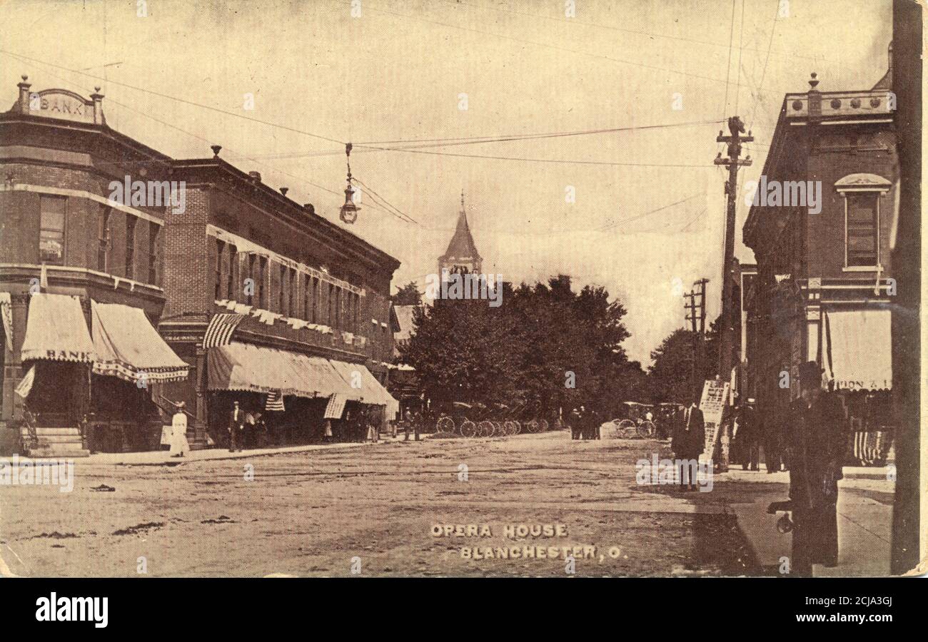 Opera House Blanchester, O. 1 Stock Photo Alamy