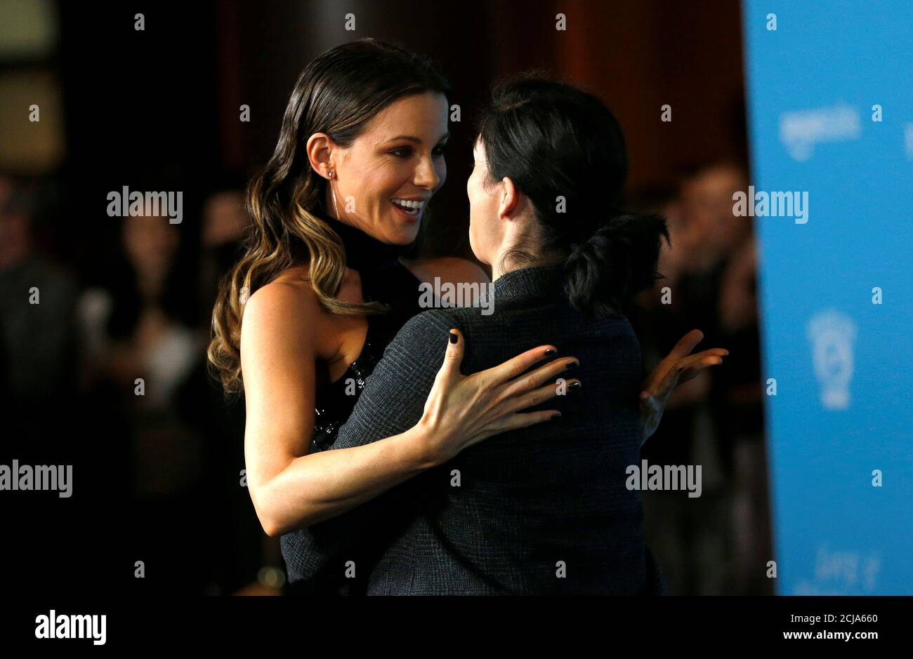 Cast Member Kate Beckinsale L Greets Actress Sarah Silverman At A Premiere For The Movie Love Friendship At Directors Guild Of America In Los Angeles U S May 3 16 Reuters Mario Anzuoni Cast Member Kate Beckinsale L Greets Actress Sarah Silverman At A Premiere For The Movie Love Friendship At Directors Guild Of America In Los Angeles U S May 3 16 Reuters Mario Anzuoni