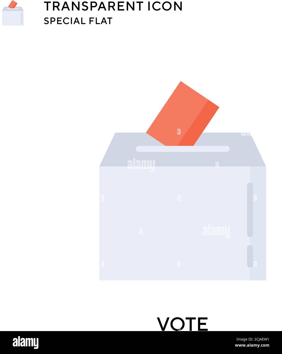 Vote vector icon. Flat style illustration. EPS 10 vector. Stock Vector