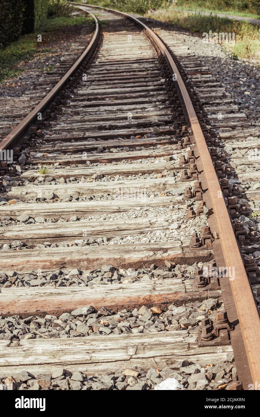 Iron railway line hi-res stock photography and images - Alamy