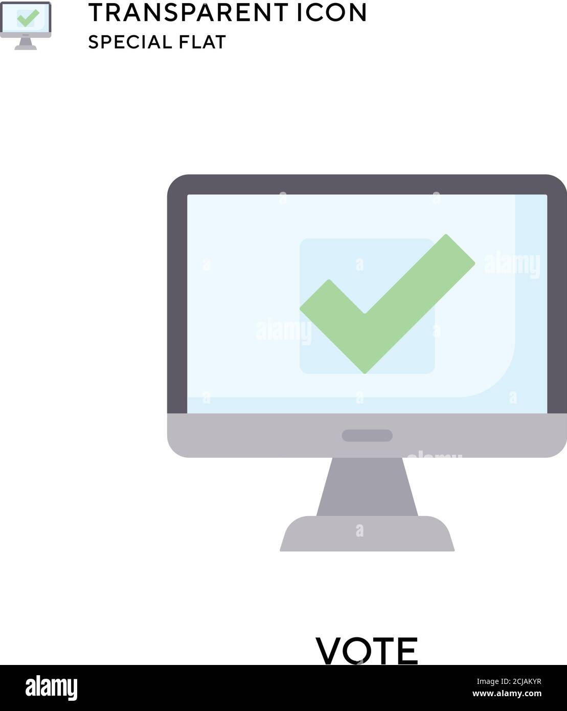 Vote vector icon. Flat style illustration. EPS 10 vector. Stock Vector