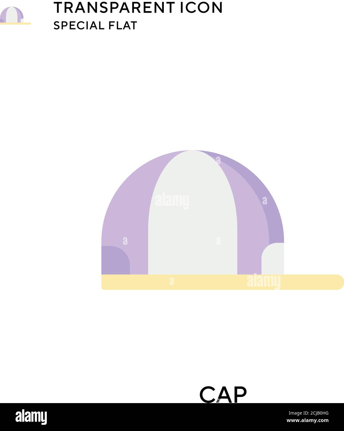 Cap vector icon. Flat style illustration. EPS 10 vector Stock Vector ...