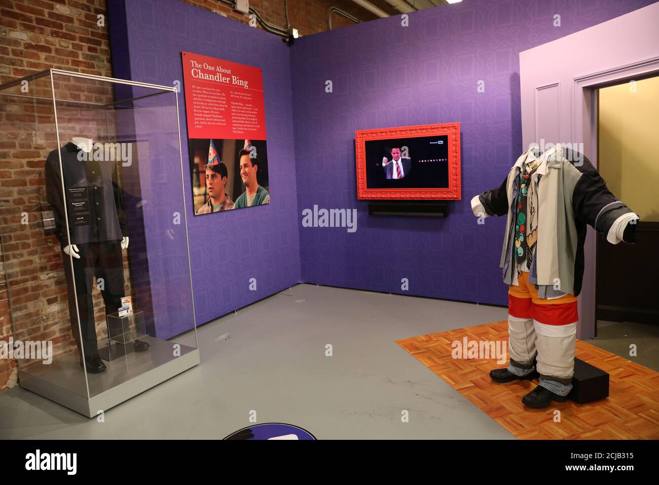Clothes worn by actors in the television series 'Friends' are seen at the ' Friends' pop-up store marking the 25th anniversary of the television series in  New York City, U.S.,September 5, 2019. REUTERS/Shannon