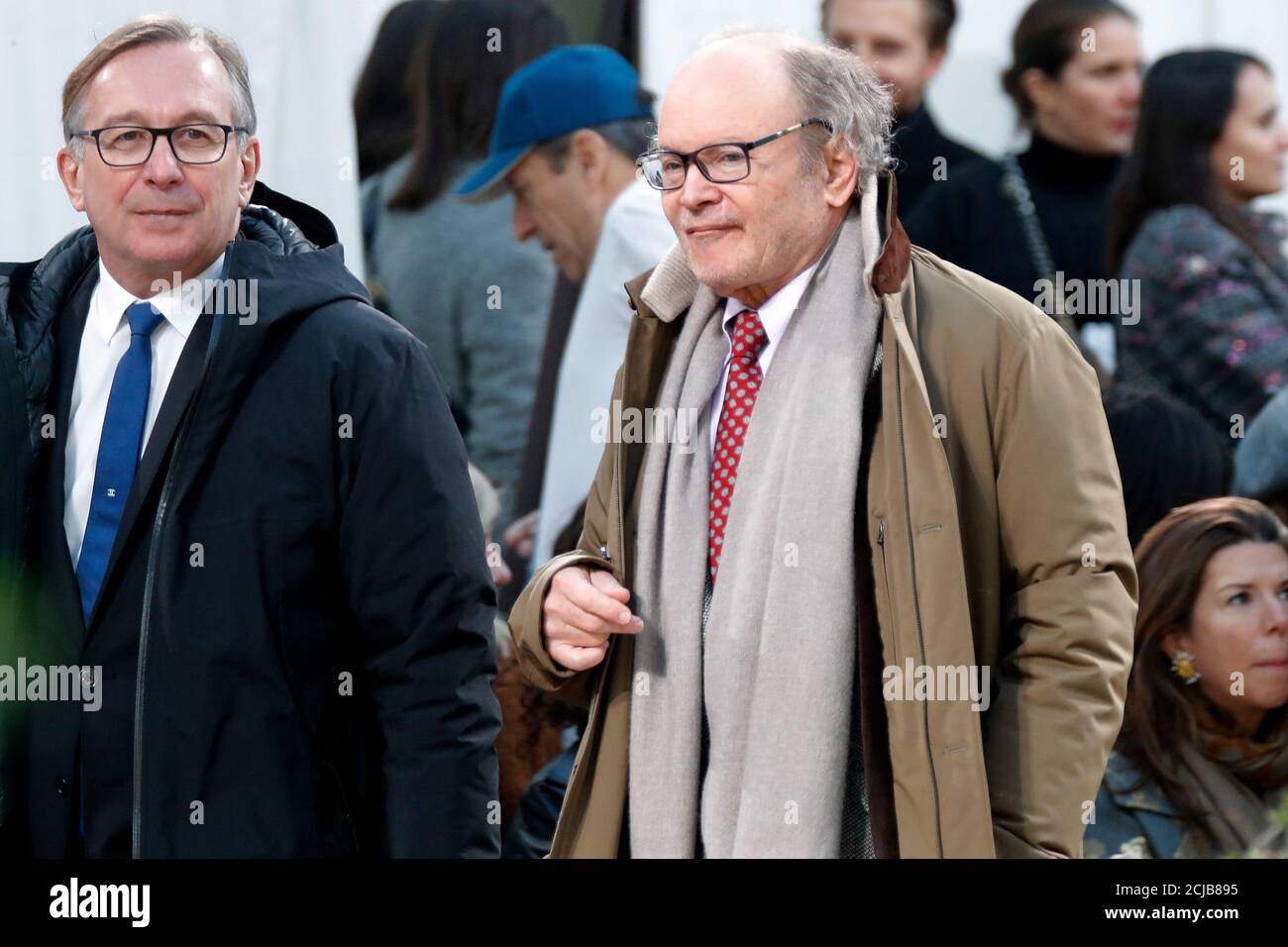 Gerard Wertheimer (R), co-owner of fashion house Chanel, arrives to attend  Chanel Haute Couture Spring/Summer 2020 collection show in Paris, France,  January 21, 2020. REUTERS/Charles Platiau Stock Photo - Alamy