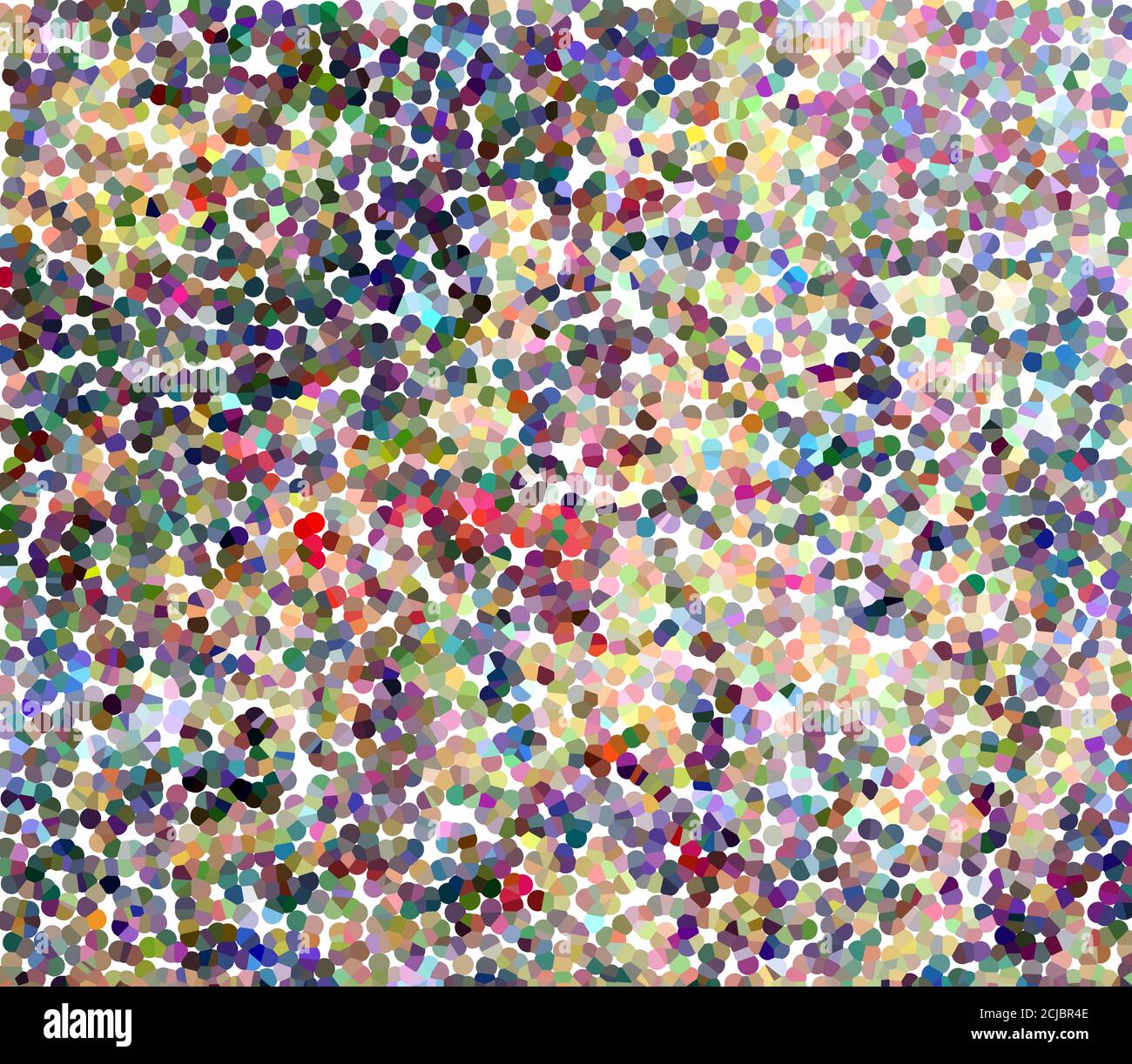 Mixed color background with chains of dots and circles - artist palette Stock Photo