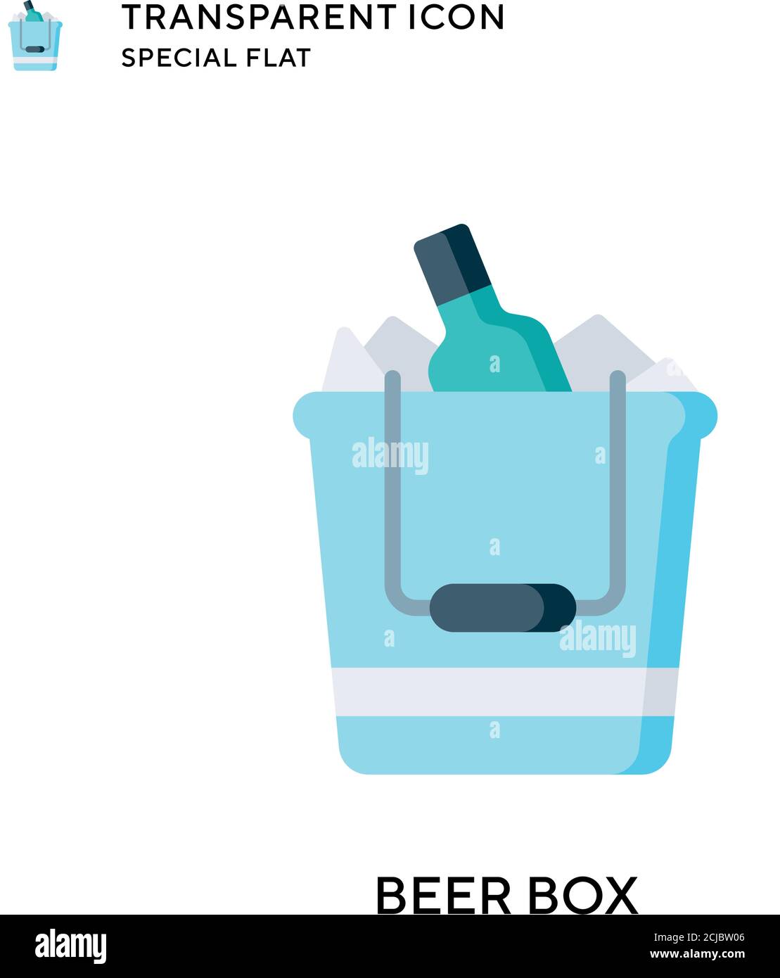 Beer box vector icon. Flat style illustration. EPS 10 vector Stock ...
