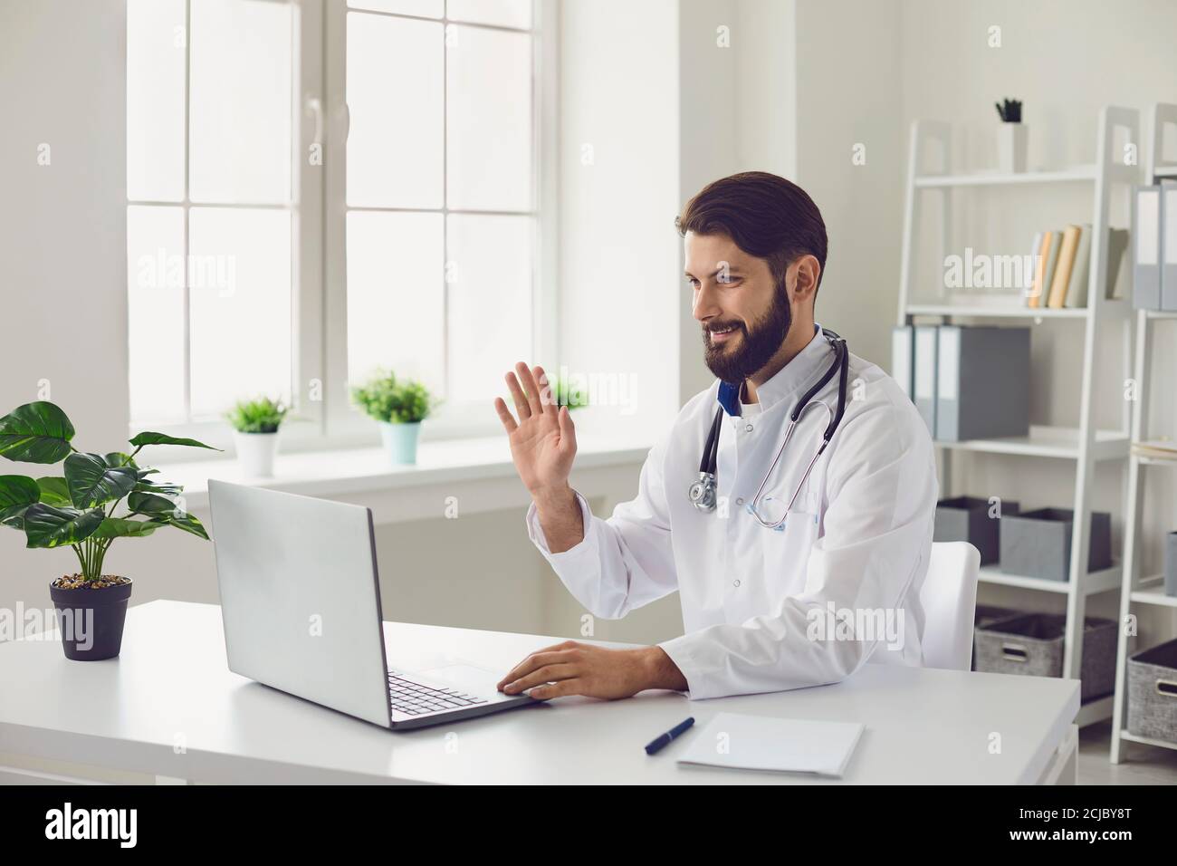 Medical and medicine. Online doctor consultation. Stock Photo