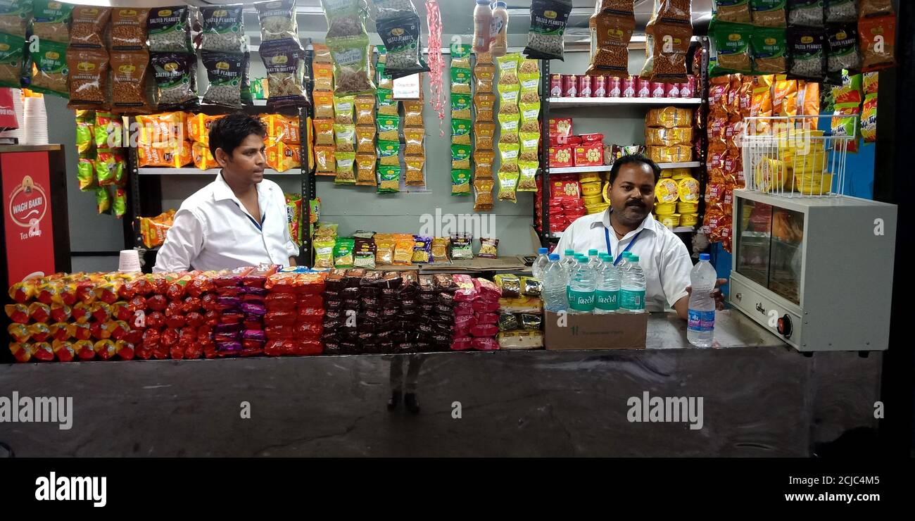 DISTRICT JABALPUR, INDIA AUGUST 17, 2019 Indian railway food venders