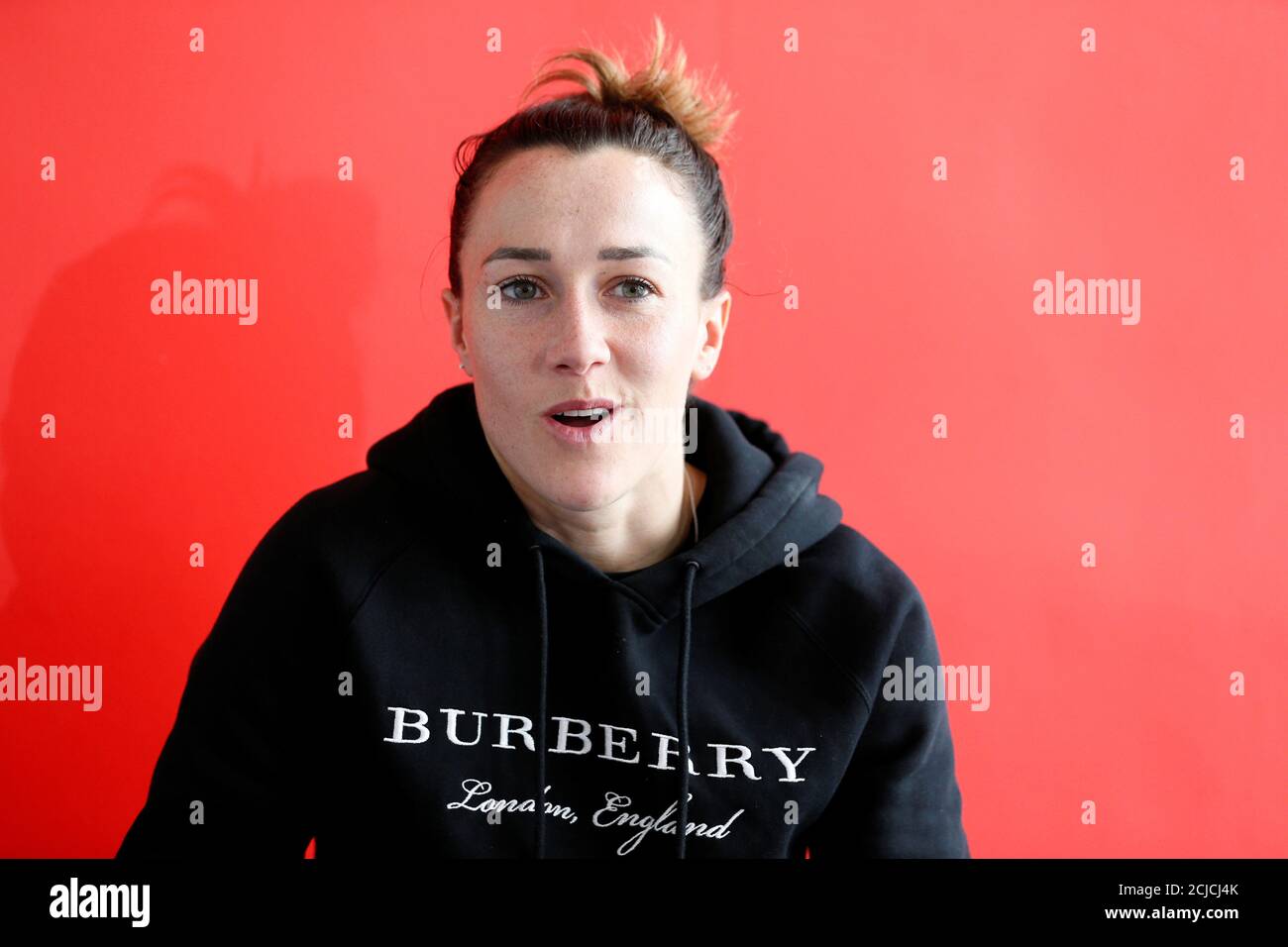 Maori alligevel Øst Timor Defender of England's football team Lucy Bronze speaks during an interview  with Reuters ahead of the FIFA Women's World Cup, at the Groupama OL  Academy in Meyzieu, France April 16, 2019. Picture