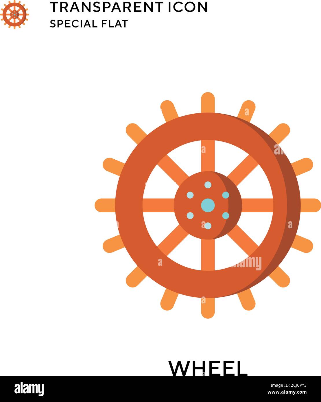 Wheel vector icon. Flat style illustration. EPS 10 vector Stock Vector ...