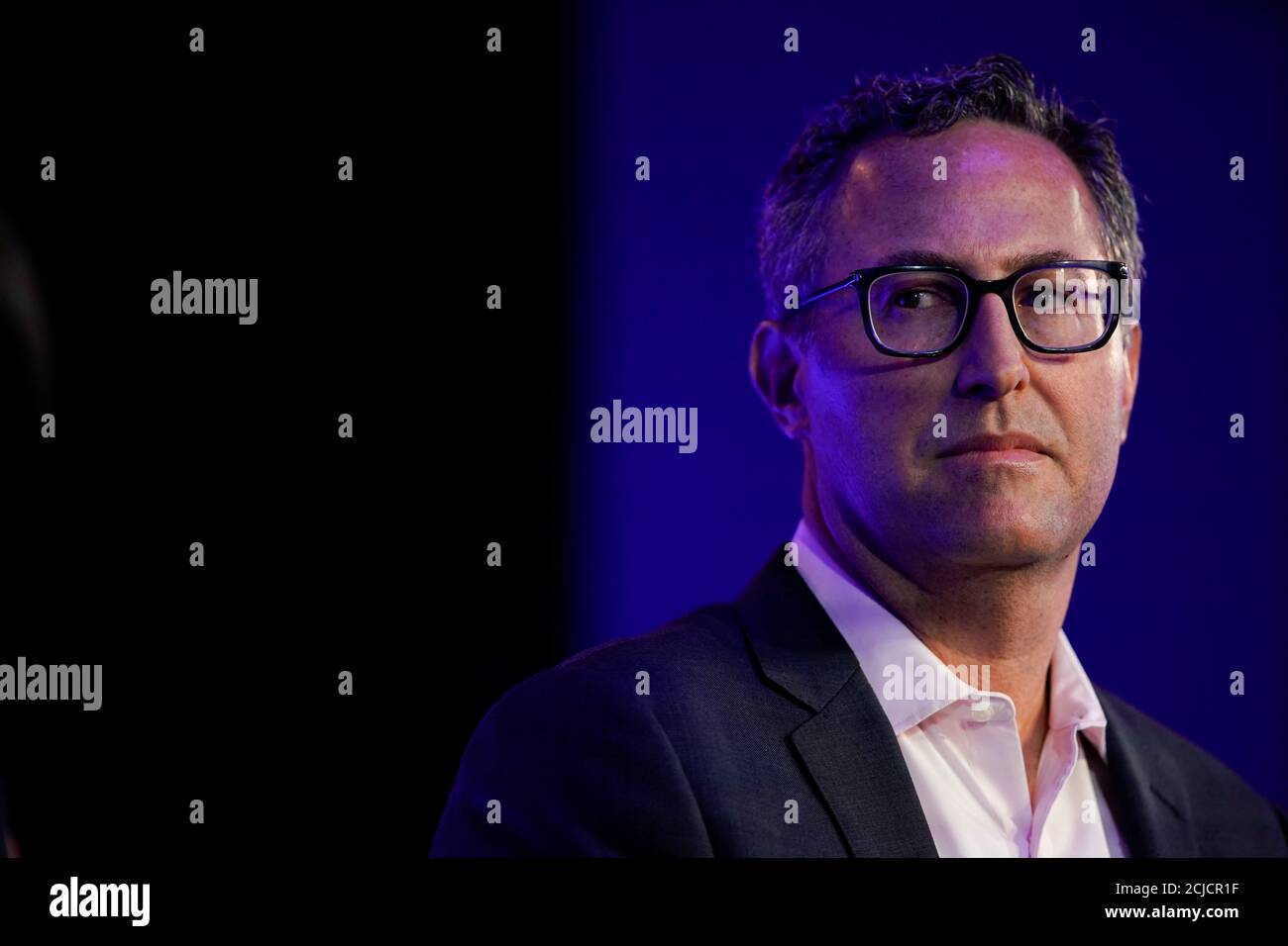 Foursquare CEO Jeffrey Glueck attends the WSJTECH live conference in Laguna Beach, California, U.S. October 21, 2019. REUTERS/ Mike Blake Stock Photo