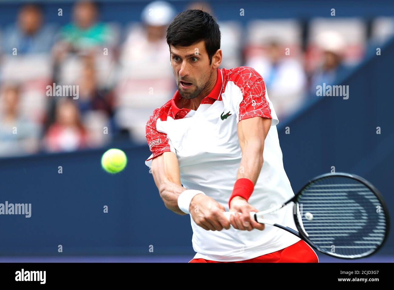 Tennis - Shanghai Masters - Shanghai, China - October 11, 2018 - Novak  Djokovic of Serbia in action against Marco Cecchinato of Italy. REUTERS/Aly  Song Stock Photo - Alamy