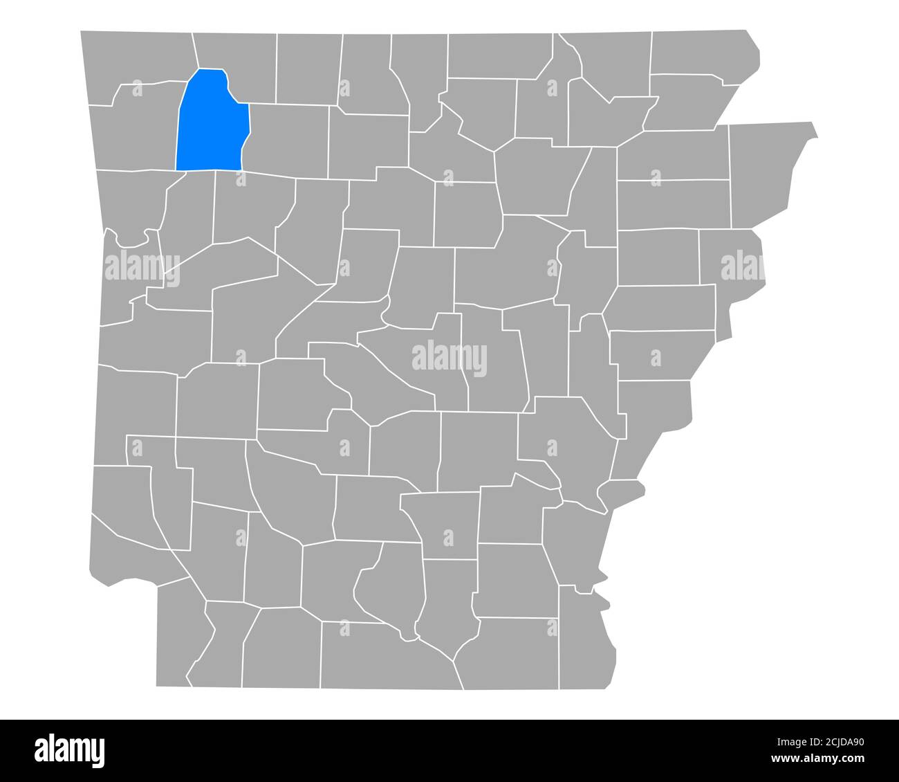 Map of Madison in Arkansas Stock Photo Alamy