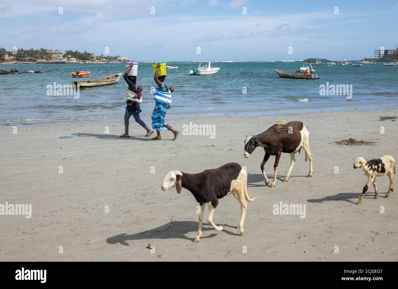 Plage de N'Gor, Dakar, Senegal, West Africa Stock Photo