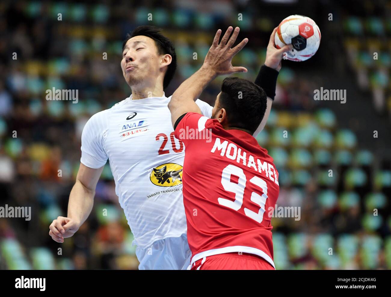 IHF Handball World Championship - Germany & Denmark 2019 - Group B -  Bahrain v Japan - Olympiahalle, Munich, Germany - January 17, 2019 Japan's  Jin Watanabe in action REUTERS/Andreas Gebert Stock Photo - Alamy