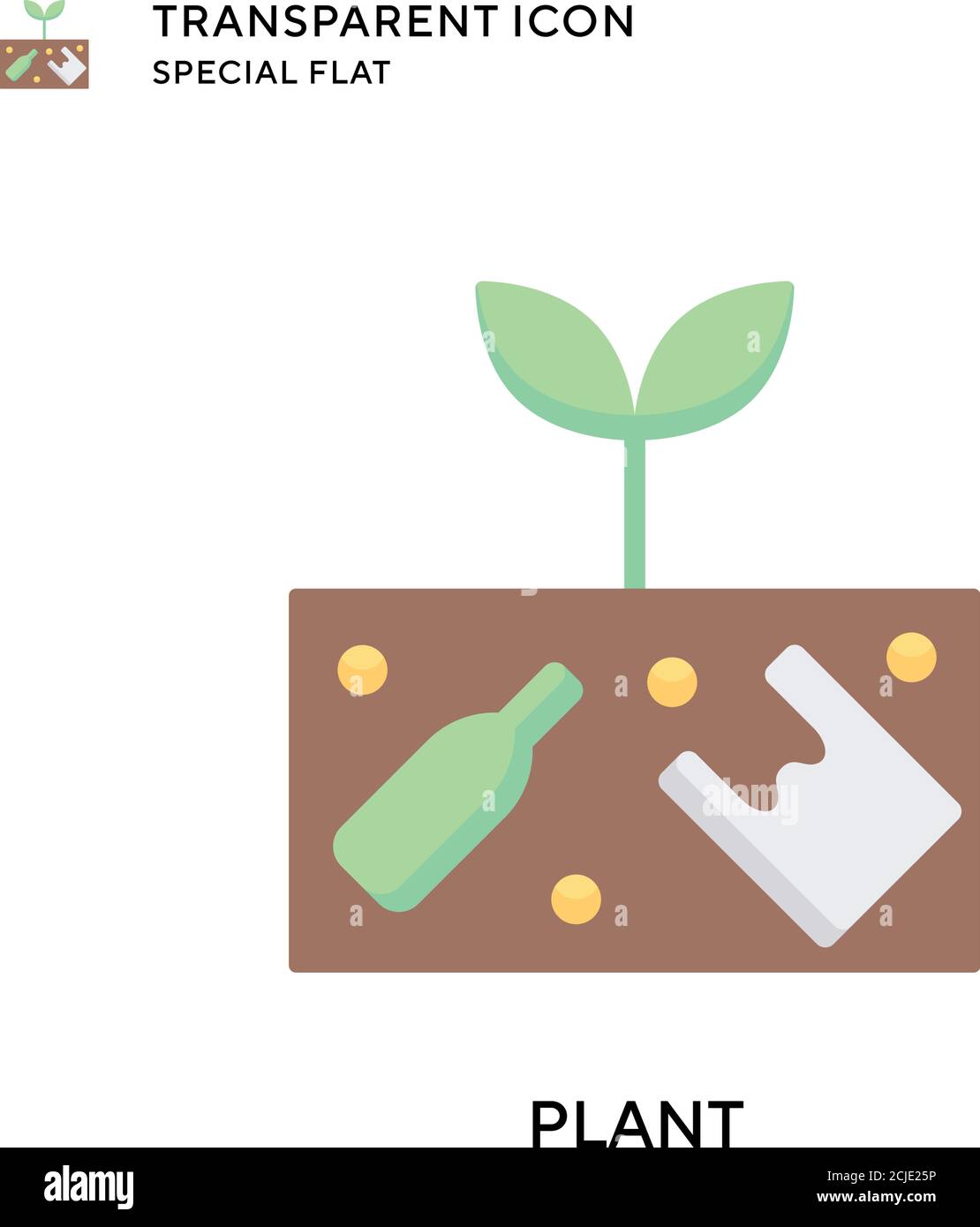 Plant vector icon. Flat style illustration. EPS 10 vector Stock Vector ...